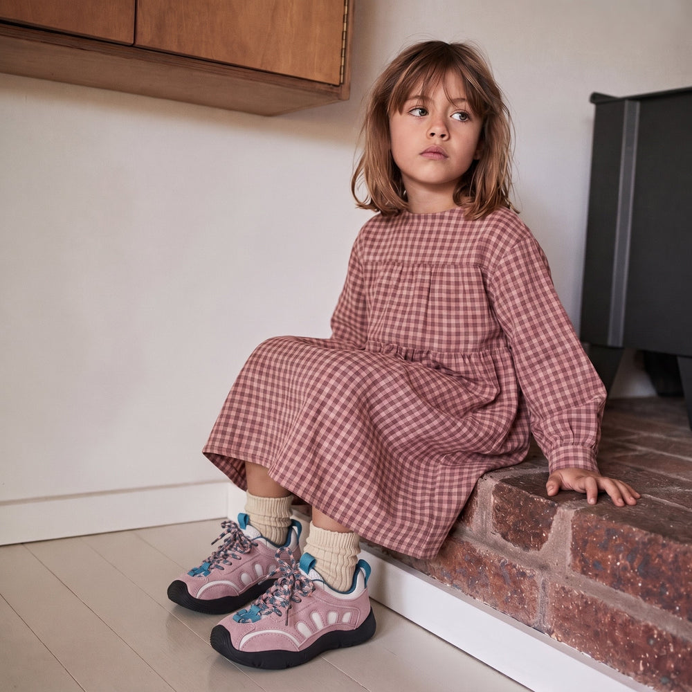 Kinder-Sneaker für draußen mit rutschfester Sohle – verstärkte Zehenkappe, Klett | Wanderschuhe
