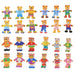 Holz-Anziehpuzzle Bär mit 100 Outfits – Buchenholz, Aufbewahrungsbox, ab 2 Jahren | Steckpuzzle