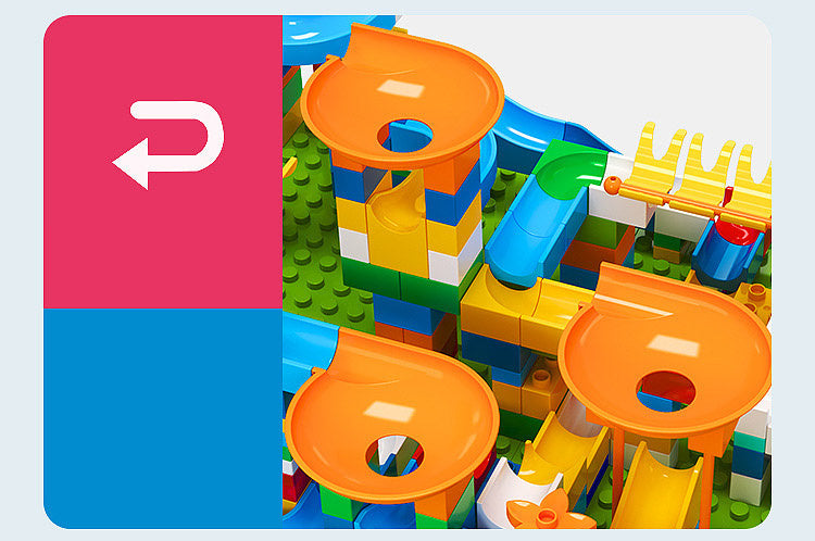 Murmeln-Bahn Bausatz – MarblePlay 172-teilig, Bunt, Lernspielzeug, Kompatibel, 2+ Jahre