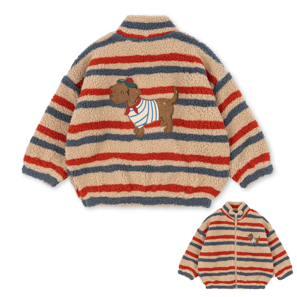 Kinderkleidung aus Teddyfleece mit Print – Jacke, Weste oder Hose, Reißverschluss | Berberfleece