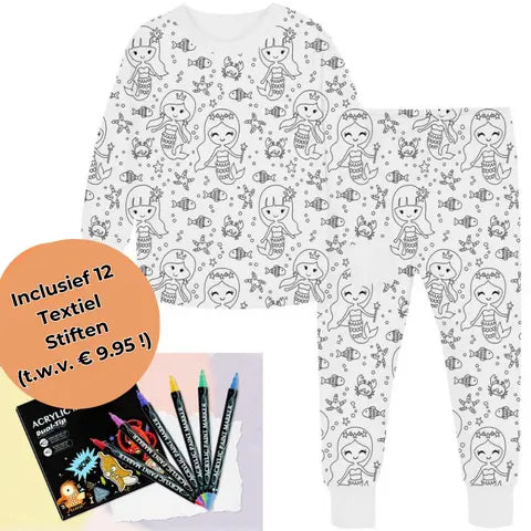 Kreatives Pyjama Malset für Kinder – Gestalte & Personalisiere dein eigenes Schlafoutfit!