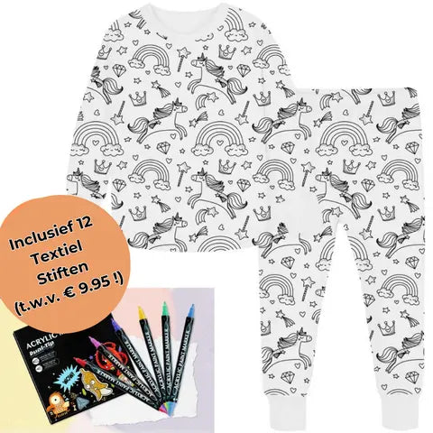 Kreatives Pyjama Malset für Kinder – Gestalte & Personalisiere dein eigenes Schlafoutfit!