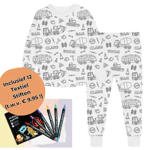 Kreatives Pyjama Malset für Kinder – Gestalte & Personalisiere dein eigenes Schlafoutfit!