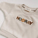 Set Trui en Broek Wafelstof -Hooray! Unisex, Katoen, Maat 0-3 Jaar-More For Mini