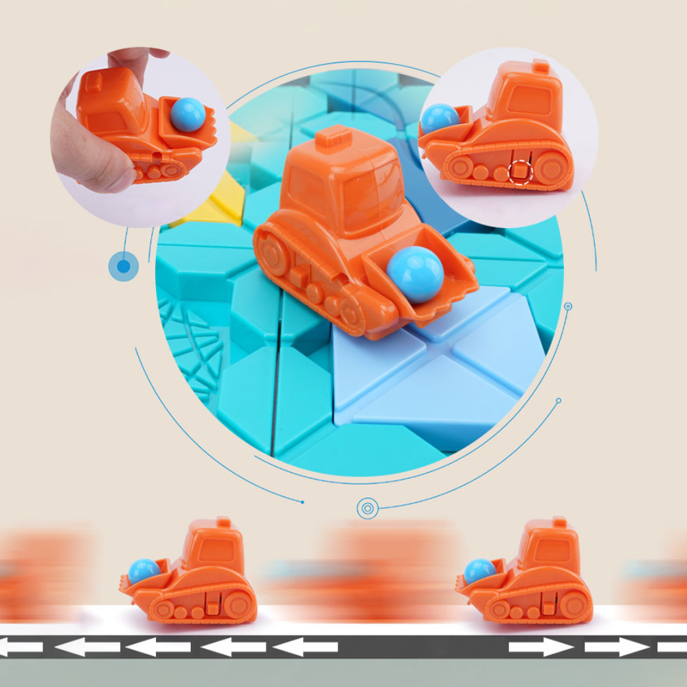 Bildungs Auto Puzzlespiel für Kinder – Fördert logisches Denken & Kreativität – Ab 3 Jahren