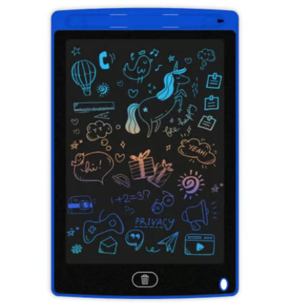 LCD Schreibtafel für Kinder – Wiederverwendbares Digitales Zeichenbrett mit Löschfunktion – Ideal zum Malen, Schreiben & Lernen