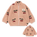 Kinderkleidung aus Teddyfleece mit Print – Jacke, Weste oder Hose, Reißverschluss | Berberfleece