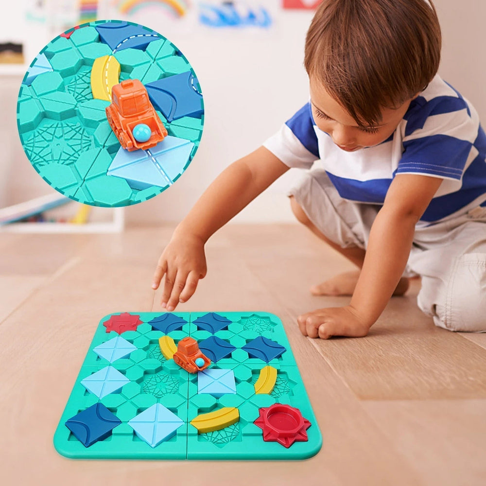 Bildungs Auto Puzzlespiel für Kinder – Fördert logisches Denken & Kreativität – Ab 3 Jahren