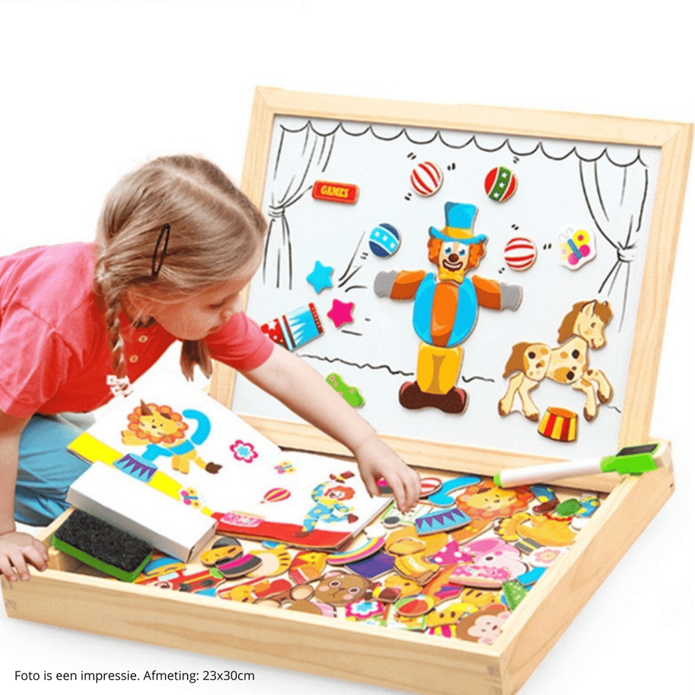 Magnetisches Zeichenbrett für Kinder – Kreatives Spielbrett mit Formen