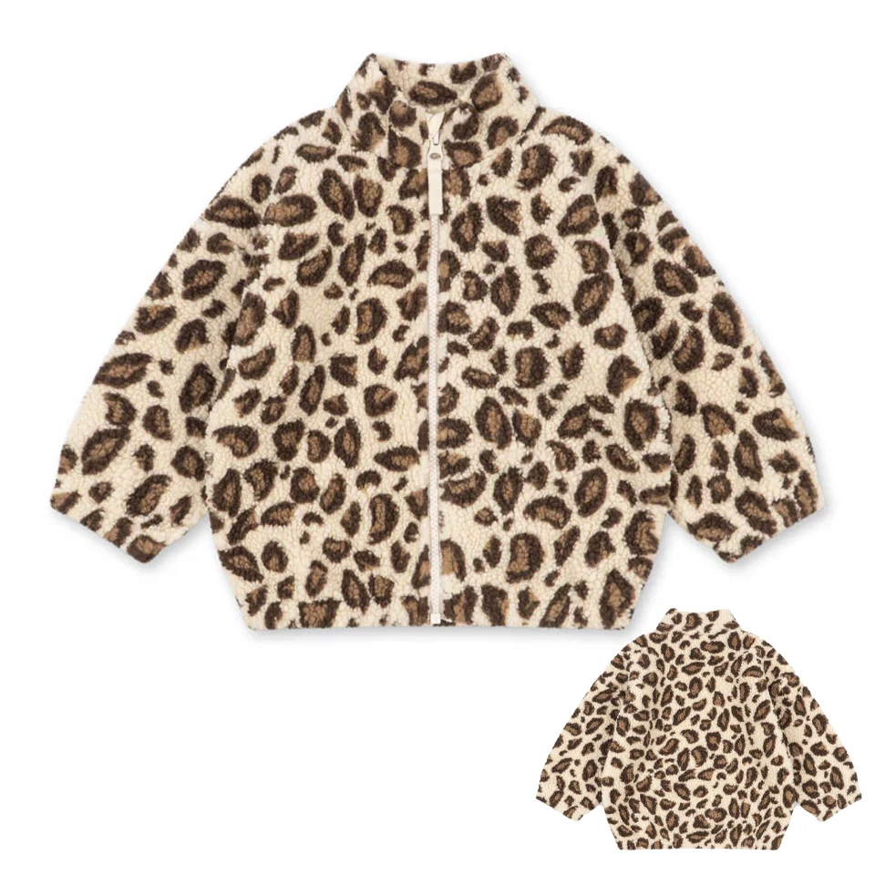 Kinderkleidung aus Teddyfleece mit Print – Jacke, Weste oder Hose, Reißverschluss | Berberfleece