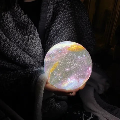 Sternenprojektor Nachtlicht aufladbar – Touch-Bedienung, dimmbar, Kinderzimmer | Projektorlampe