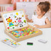 Maltafel 2-in-1 Whiteboard und Kreidetafel – magnetisch, Buchenholz, Zubehör | Kinder-Zeichentafel