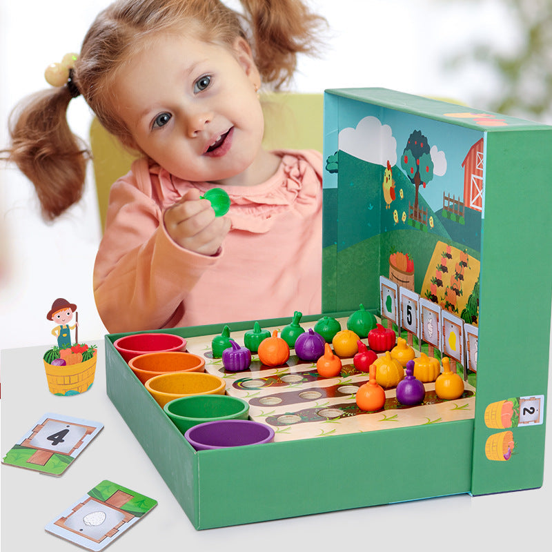 FarmCount™ – Pädagogisches Montessori Zähl- und Farbspiel für Kinder | Spielerisch Farben und Zahlen lernen