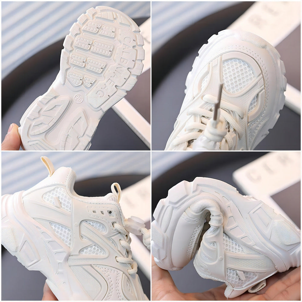Chunky Sneaker für Kinder mit Mesh-Obermaterial – dicke dämpfende Sohle, rutschfest | Sportschuhe