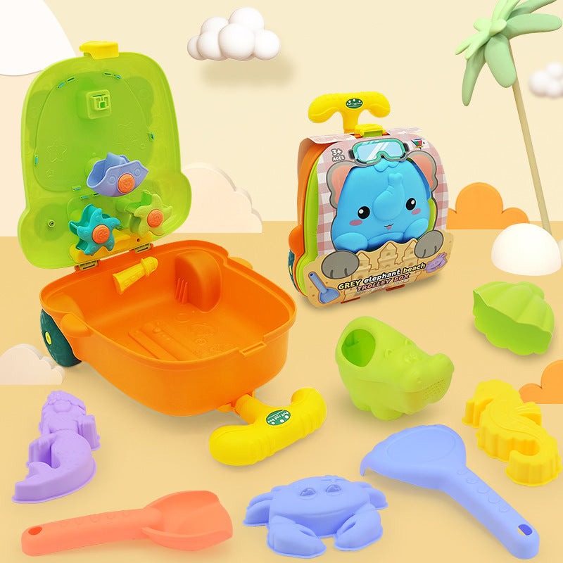Strandspielzeug Trolley für Kinder – Komplettes Set für Sandspaß – Sunplay Sandabenteuer