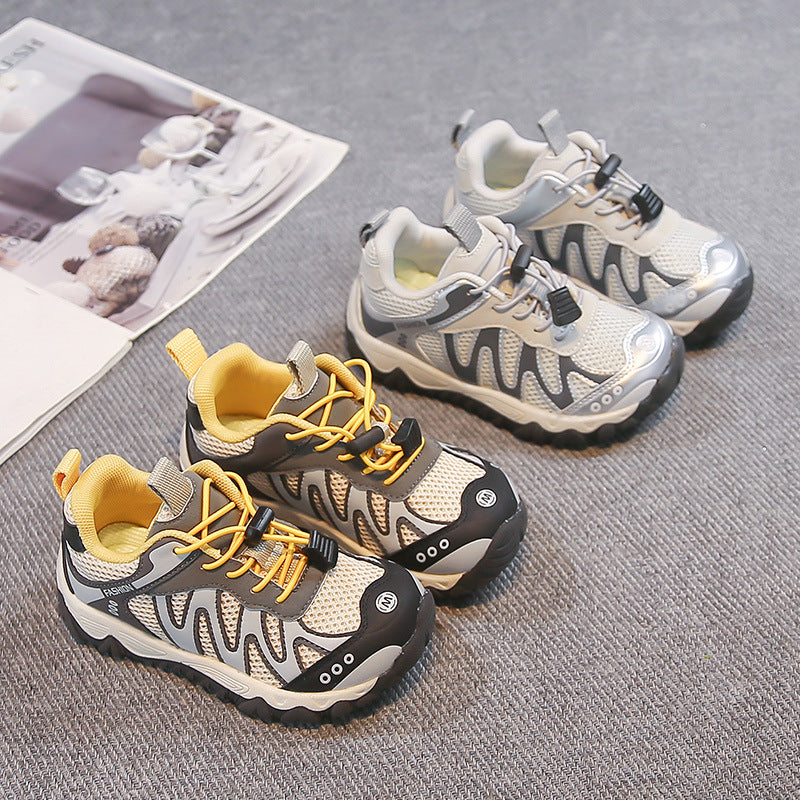 Kindersneaker aus Mesh mit rutschfester Sohle – Gummizug, verstärkte Spitze | Sportschuhe