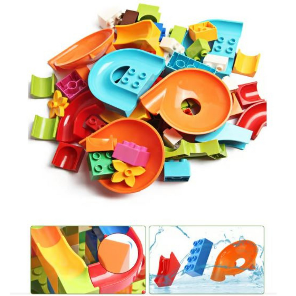 Creative Marbles Murmelbahn Bau-Set – Pädagogisches Spielzeug für Kinder ab 3 Jahren