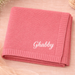 Personalisierte Babydecke mit Namen aus weicher Baumwolle