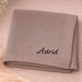 Personalisierte Babydecke mit Namen aus weicher Baumwolle
