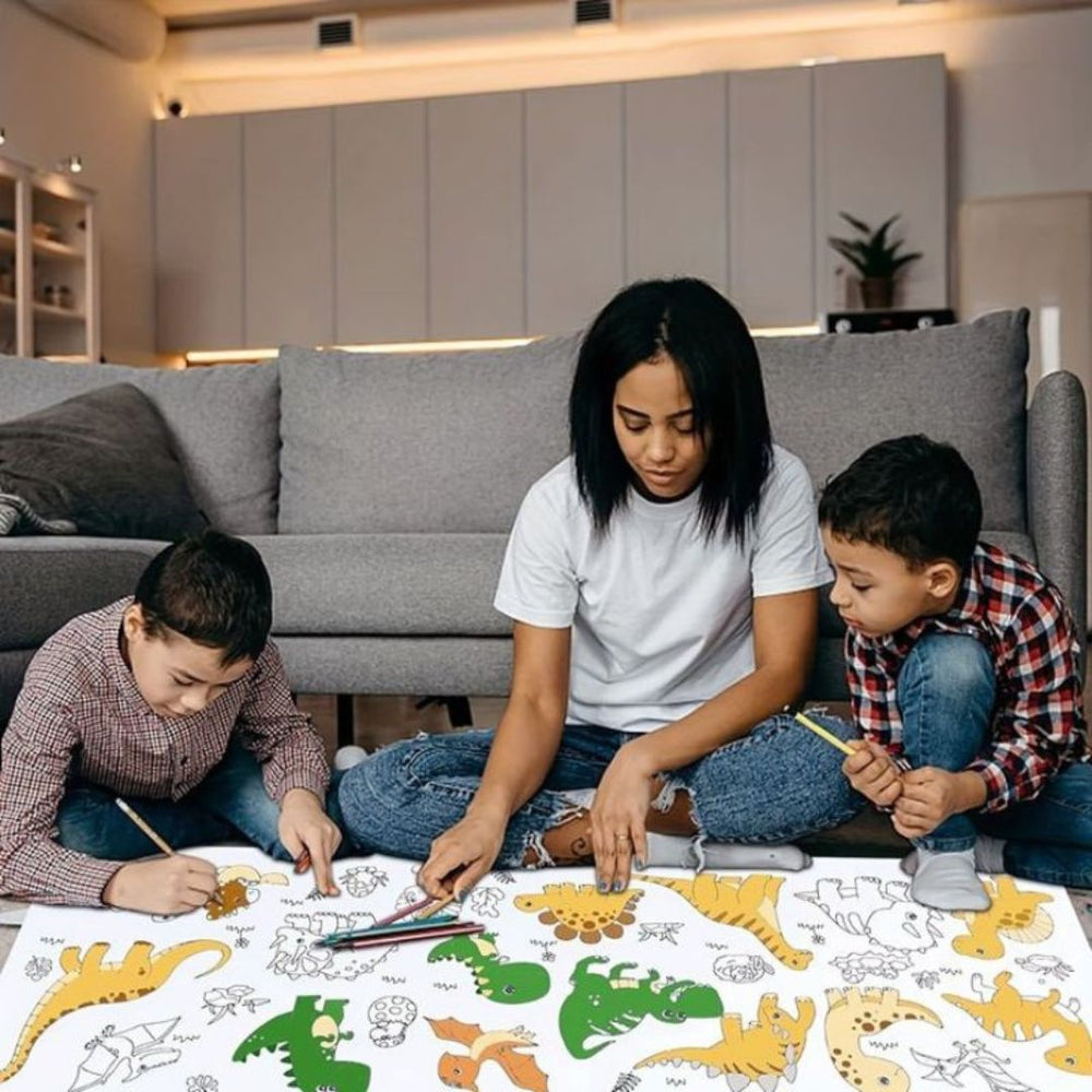 Wiederverwendbare Zeichenrolle für Kinder – 3 Meter Zeichenband für Wand & Tisch | Kreatives Spielzeug ohne Kleberückstände