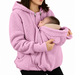 Tragejacke 2-in-1 für Mama und Baby – weiches Fleece, Kapuze, Reißverschluss | Babytrage-Hoodie