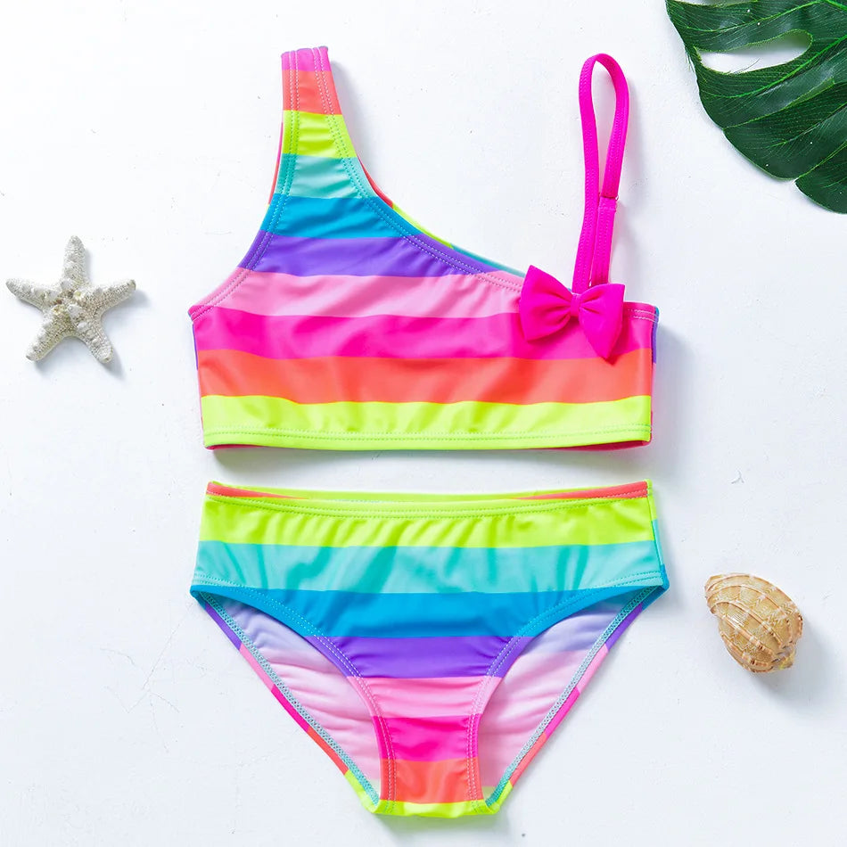 Mädchen Tankini Badeanzug Meerjungfrauen-Print – Sommer Strandkleidung | 3-12 J.