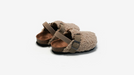 Instappers met Wol - Luanda Unisex, Beige/Bruin, Schapenvacht, Maat 20-34-More For Mini