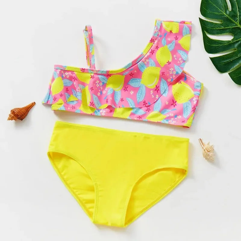 Mädchen Tankini Badeanzug Meerjungfrauen-Print – Sommer Strandkleidung | 3-12 J.