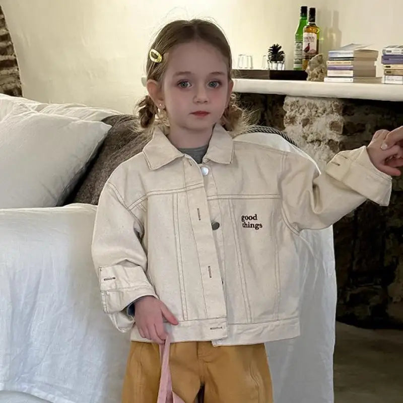 LUNÉ Kinderjacke mit Stickerei | Unisex-Jacke aus Baumwolle (1–9 Jahre)