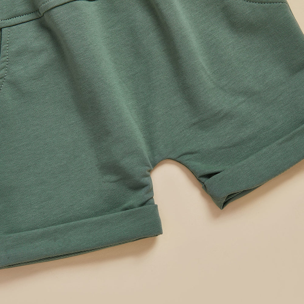 TruckPower Sommer-Set Jungen | T-Shirt mit Baufahrzeugen & Shorts | Baumwolle & Spandex | 12 Monate–5 Jahre | Cooles Baustellen-Outfit