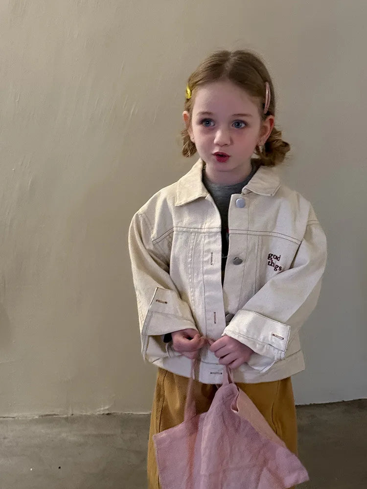 LUNÉ Kinderjacke mit Stickerei | Unisex-Jacke aus Baumwolle (1–9 Jahre)