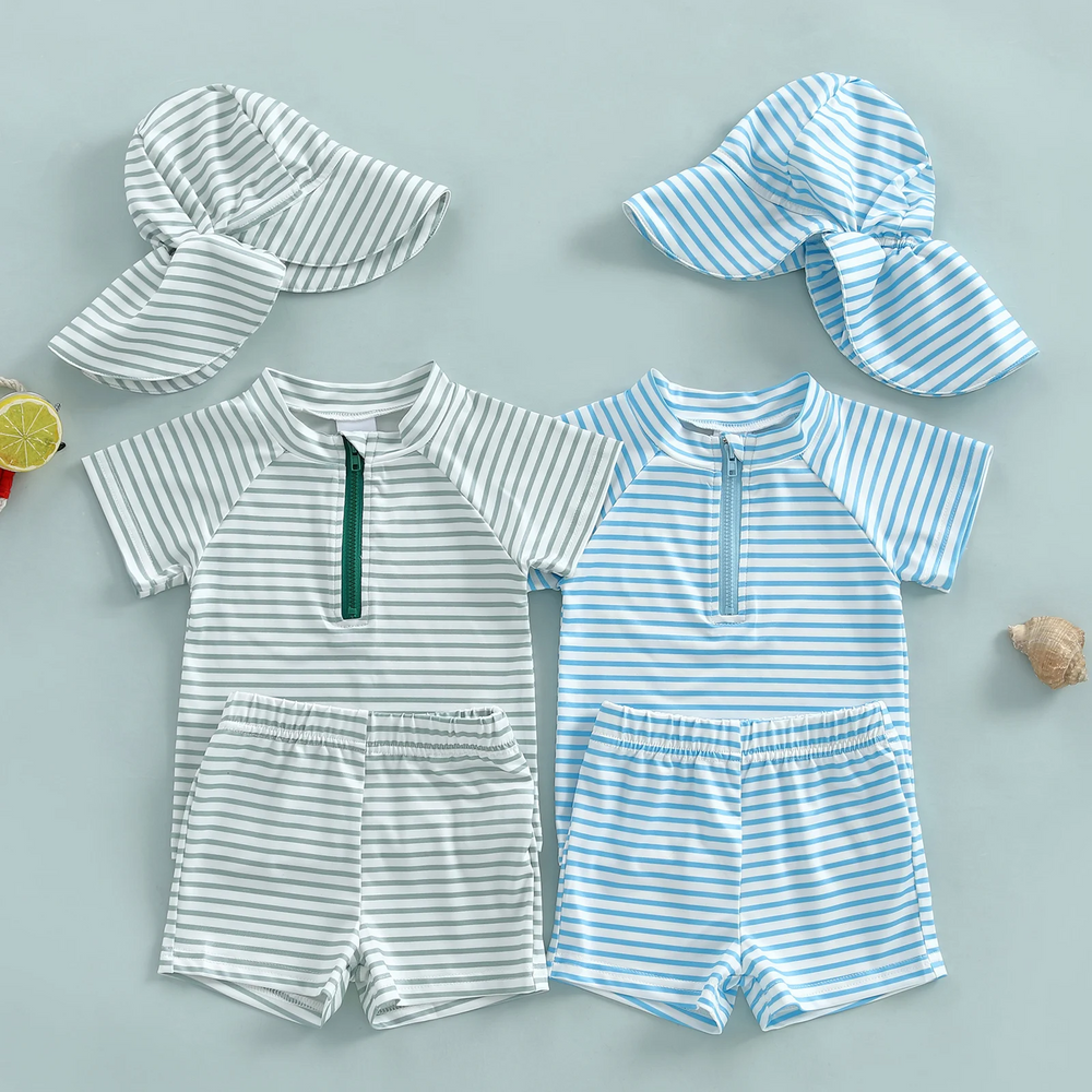 SeaBloom – UV-Badeanzug für Mädchen – Lange Ärmel – Baby- & Kleinkind-Badeanzug (0–4 Jahre)