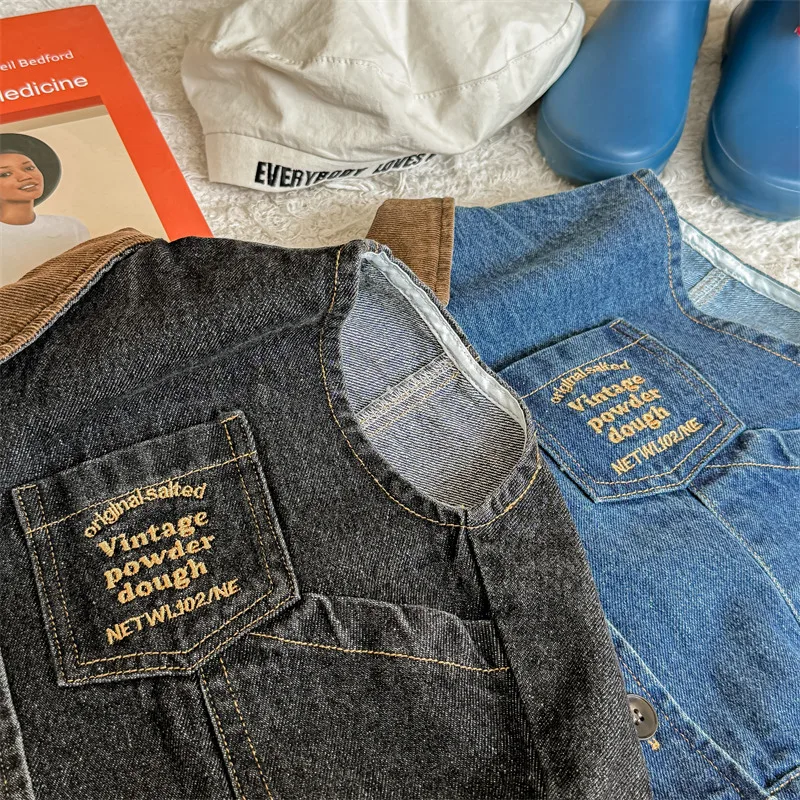 Kinder-Jeansweste – Denim Bodywarmer Ärmellos – Vintage Look (9 Monate–6 Jahre)