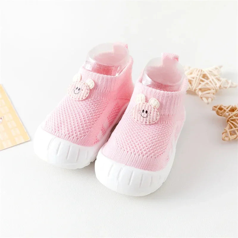 Babyschuhe mit Anti-Rutsch-Sohle | Sicher & Bequem für die ersten Schritte | KinderKus Bear Schühchen