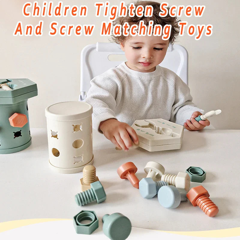 Montessori Bauspielzeug für Kinder – Fördert Feinmotorik & Kreativität – Pädagogisch und Sicher