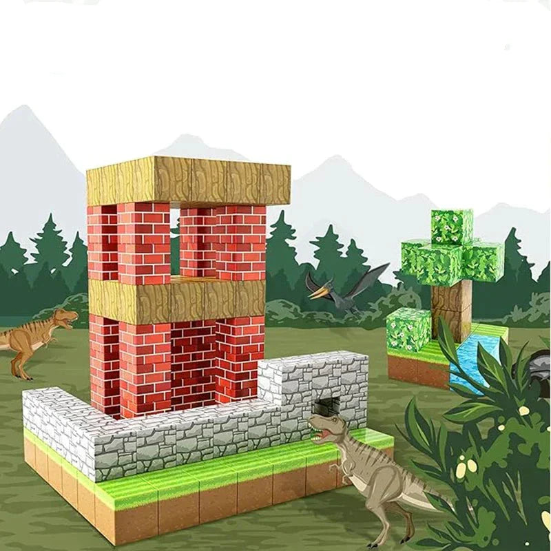 Magnetische Bausteine für Kinder – Pädagogisches STEM-Spielzeug (48 oder 100 Stücke) – Kreatives Konstruktionsspielzeug ab 3 Jahren