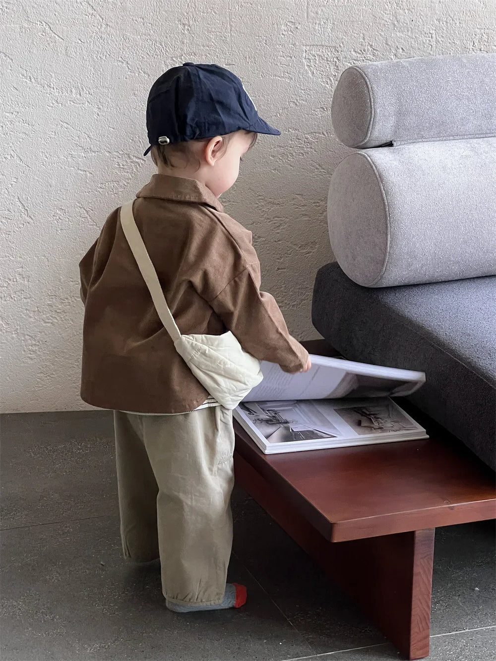 OLWIN Corduroy Babyjacke – Rippenvelours Unisex Baumwolljacke (0–3 Jahre)