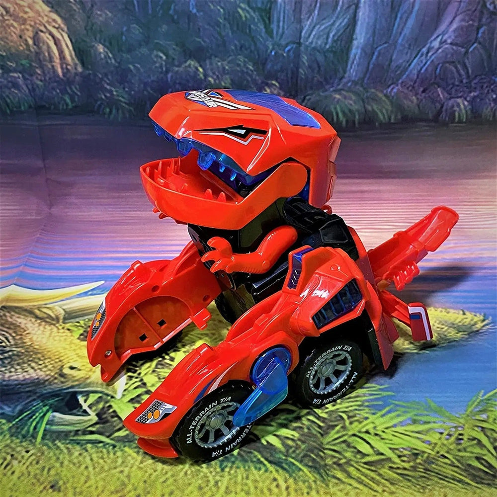 Transformierendes Dino Auto mit Licht & Sound – Spektakuläres Spielzeug für Kinder
