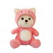 Plüsch-Teddybär 2-in-1 mit abnehmbarer Mütze – weiche Füllung, Handwäsche | Stofftier