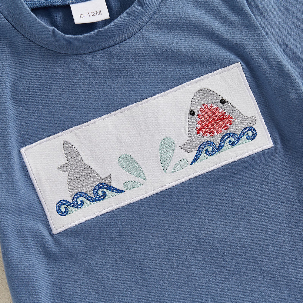 AdventurePrint Sommer-Set für Babys & Kleinkinder | Unisex T-Shirt & Gestreifte Shorts | Sommeroutfit 0–4 Jahre | Baumwolle & Polyester