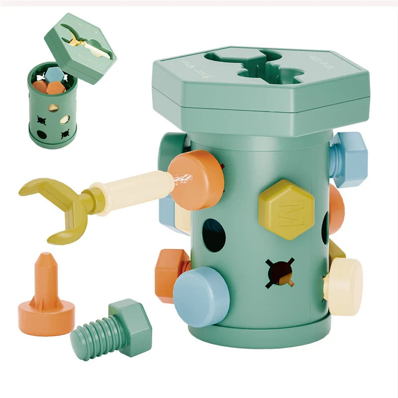 Montessori Bauspielzeug für Kinder – Fördert Feinmotorik & Kreativität – Pädagogisch und Sicher