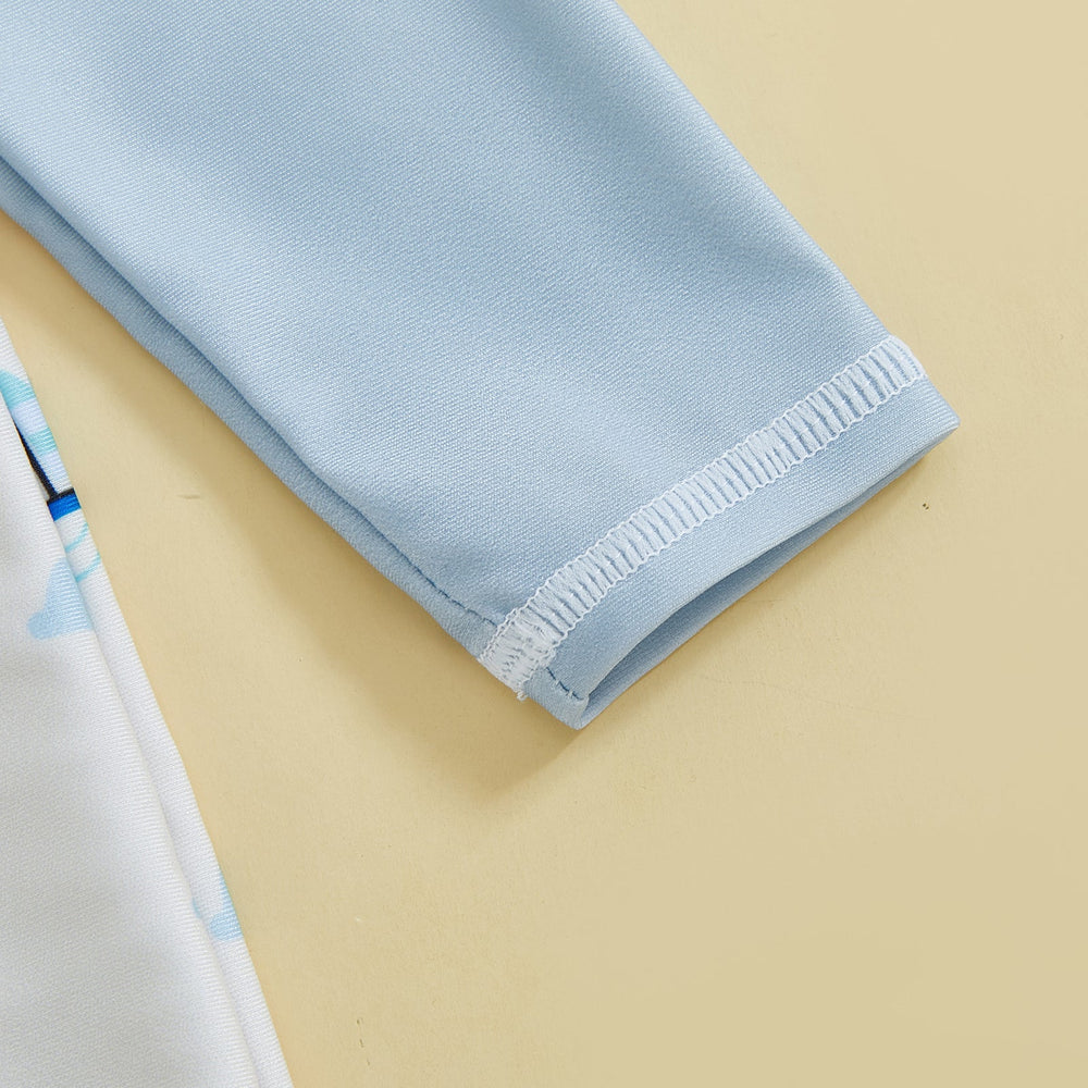 TurtlySafe Schwimmanzug für Babys & Kleinkinder | Lange Ärmel | UV-Schutz | Schildkröte, Palme oder Boot Print | 3 Monate–3 Jahre