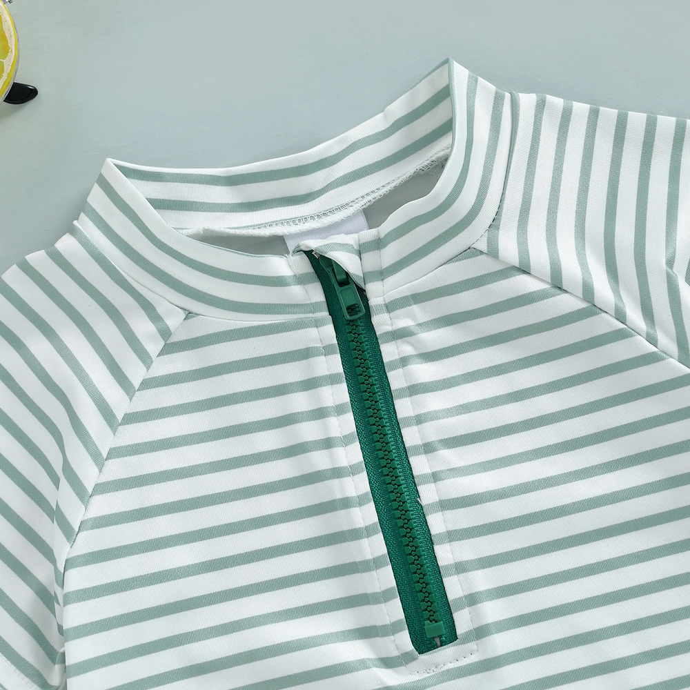 SeaBloom – UV-Badeanzug für Mädchen – Lange Ärmel – Baby- & Kleinkind-Badeanzug (0–4 Jahre)