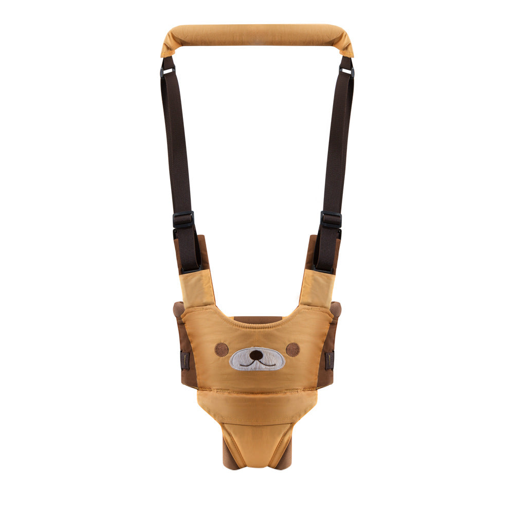 Ergonomische Loopsteun – Kigali Baby, Blauw/Bruin/Roze, Katoen, 9+ Maanden-More For Mini