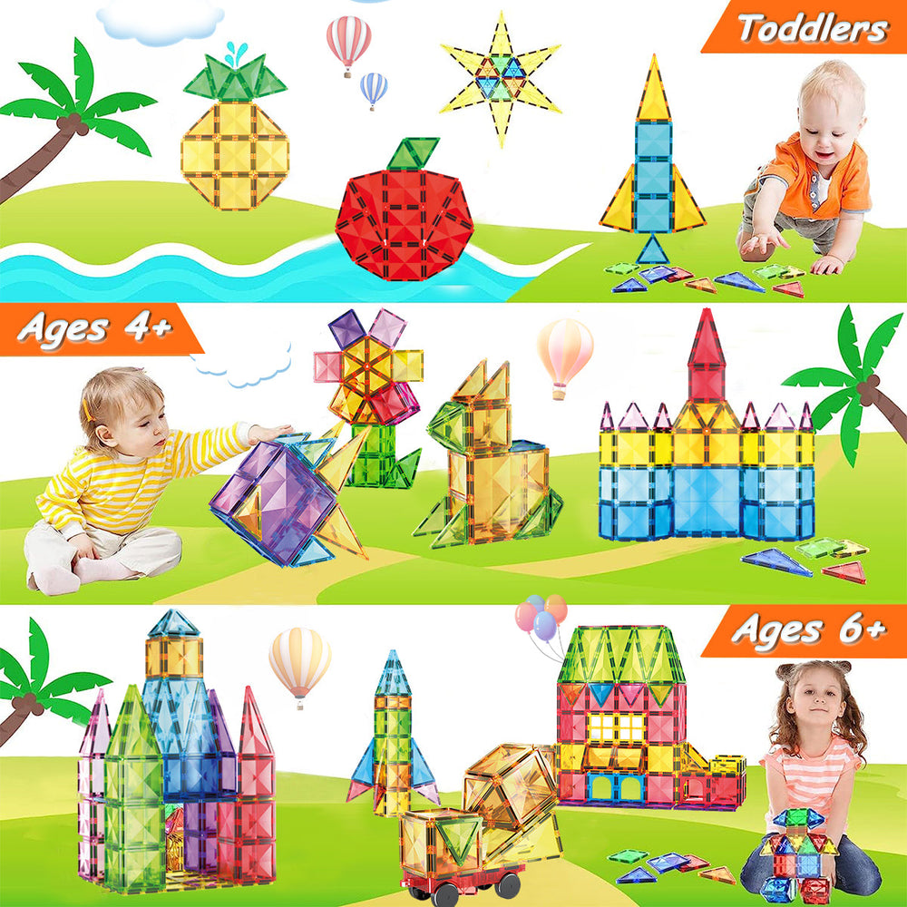 Magnetische Bausteine – MagnaBrix Creatix, DIY, Lernspielzeug, 1+ Jahr