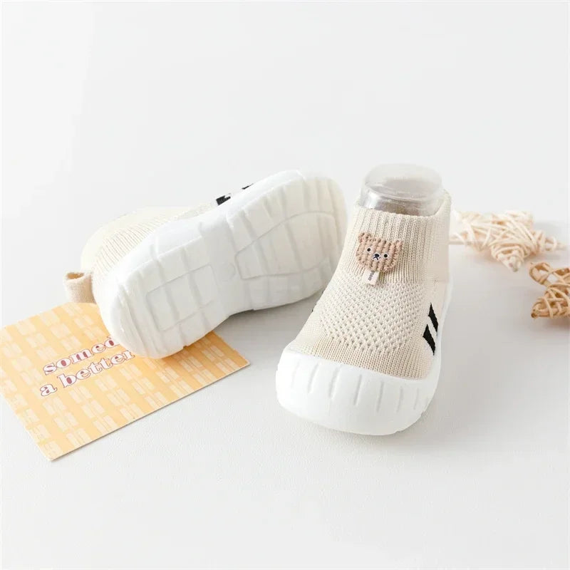 Babyschuhe mit Anti-Rutsch-Sohle | Sicher & Bequem für die ersten Schritte | KinderKus Bear Schühchen