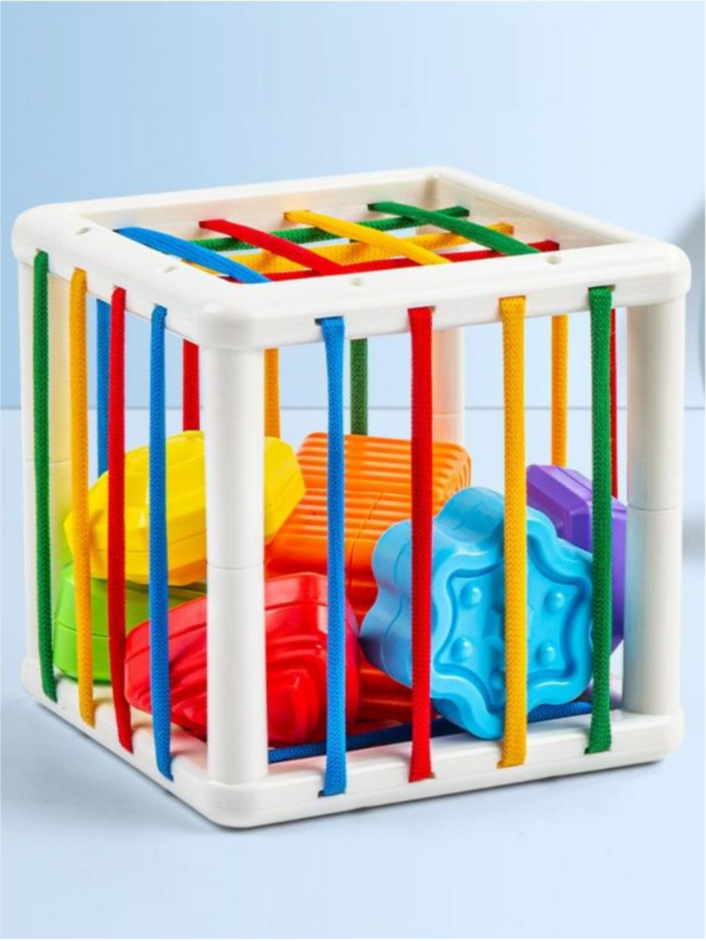 Sensorischer Formenwürfel - KibiTots Baby, Montessori, BPA-frei, ab 6 Monaten