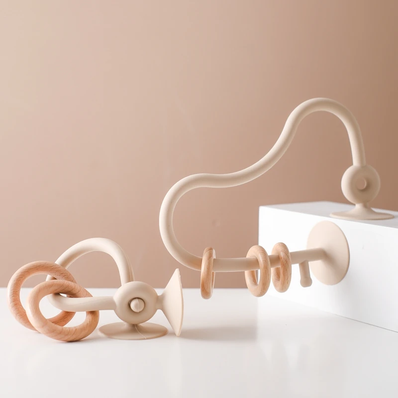 Stacky Fun Silikon Ring Tischspiel – Pädagogisches Spielzeug für Babys und Kleinkinder