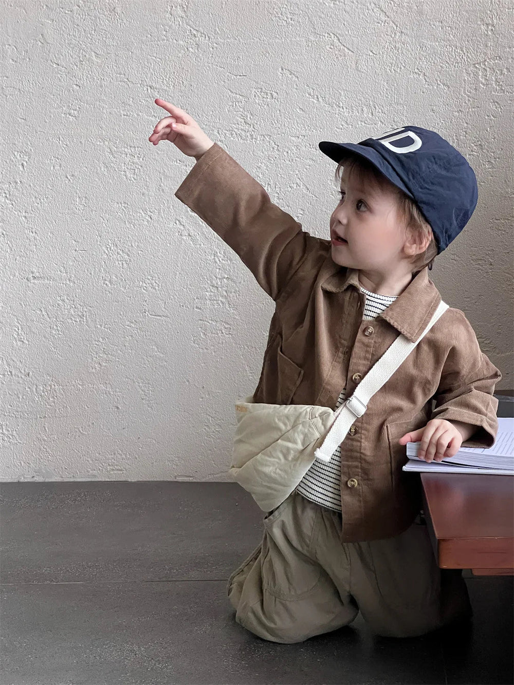 OLWIN Corduroy Babyjacke – Rippenvelours Unisex Baumwolljacke (0–3 Jahre)