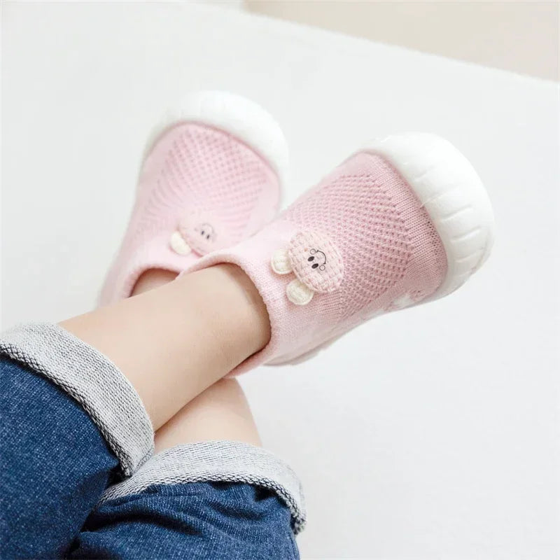 Babyschuhe mit Anti-Rutsch-Sohle | Sicher & Bequem für die ersten Schritte | KinderKus Bear Schühchen